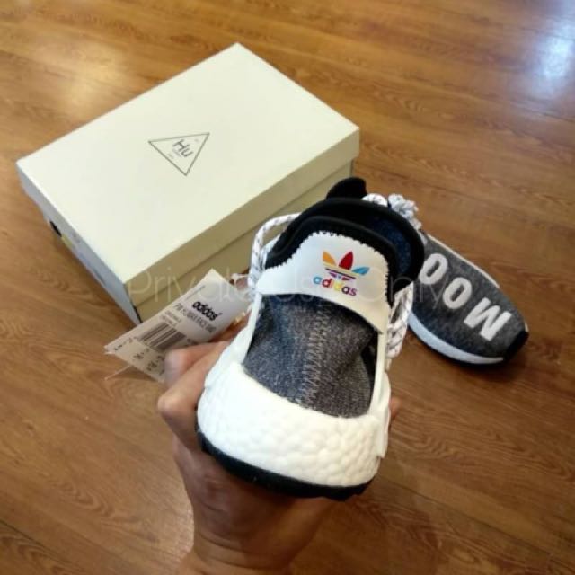 Pharrell Williams Human Race x Adidas NMD HU Trail Clouds Mood Grey Fesyen Pria Sepatu Sneakers di Carousell