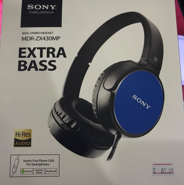 Sony Extra Bass, Audio, Portable Audio Accessories on Carousell