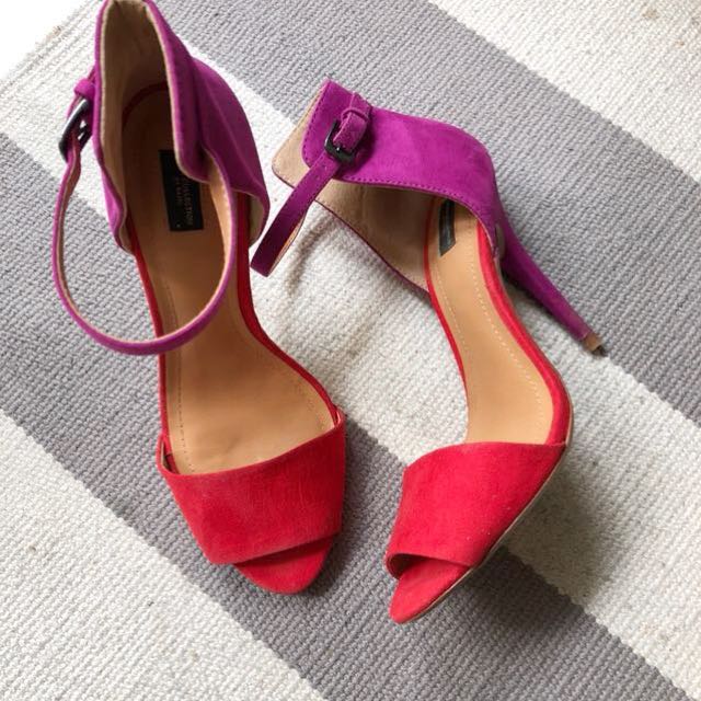zara purple shoes