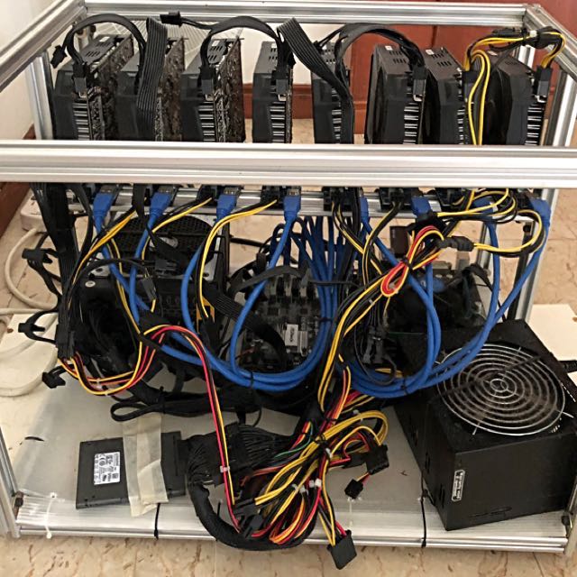 8 Gpu Crypto Mining Rig Ethereum Others Electronics Computers On Carousell
