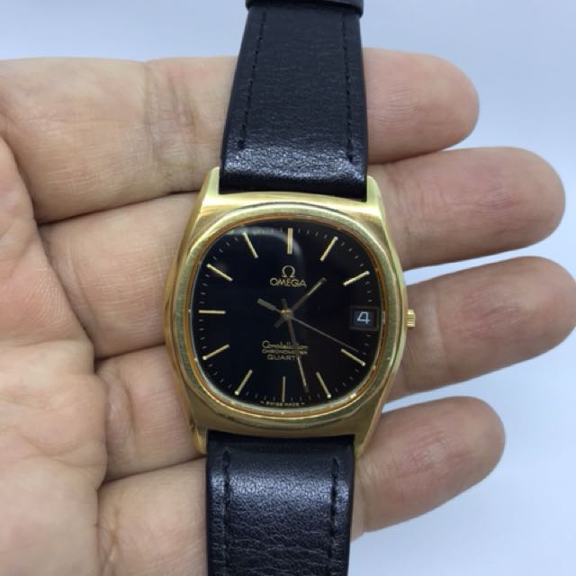 古董歐米茄金套石英錶OMEGA CONSTELLATION CHRONOMETER QUARTZ