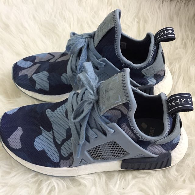 Adidas Boost Blue Camouflage Shoes
