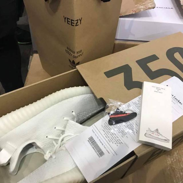 Yeezy plain white sale