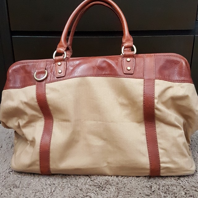 Fossil canvas duffle bag best sale