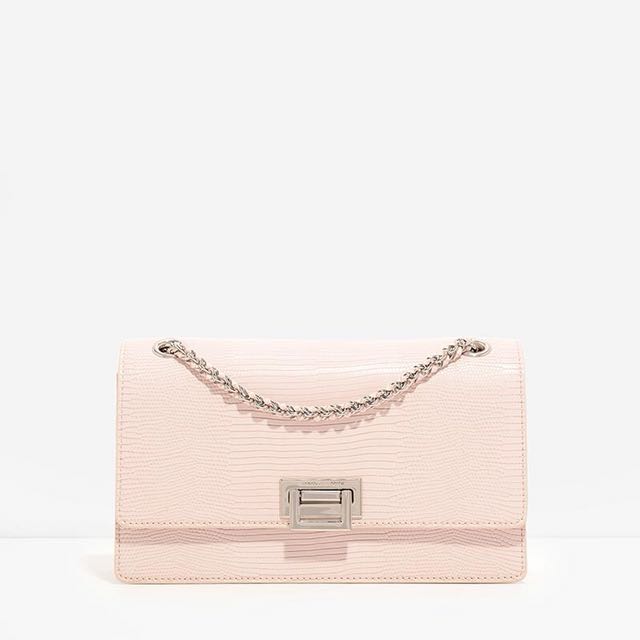 charles and keith light pink bag