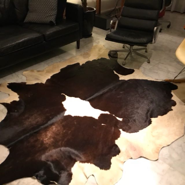 Cowhide Rug Furniture Home Decor On Carousell