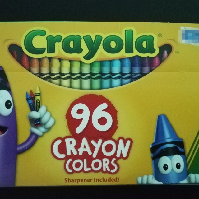 96 Crayons Hinged Top Box - Crayola