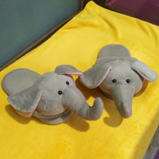 elephant bedroom slippers