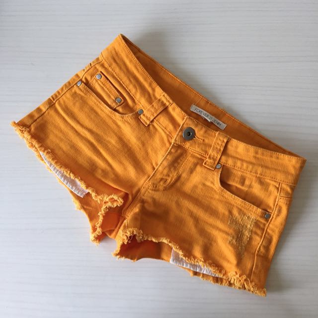 Forever 21 orange shorts Clearance