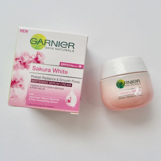 Garnier sakura white pinkish cheap radiance whitening cream