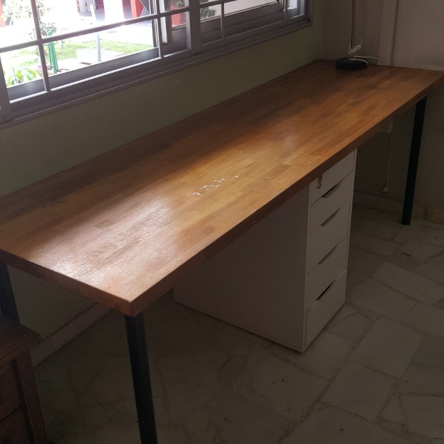 Long Study Table Furniture Tables Chairs On Carousell
