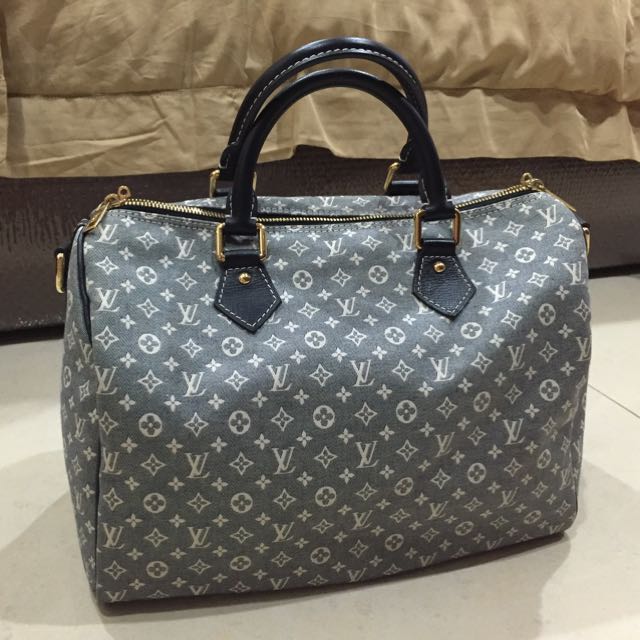 lv speedy denim