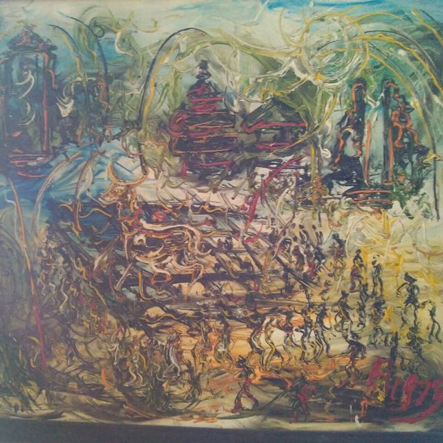 11 Lukisan Borobudur Pagi Hari Karya Affandi Romi Gambar