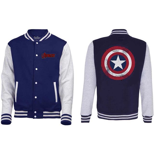 Marvel Avengers Captain America Varsity Jacket