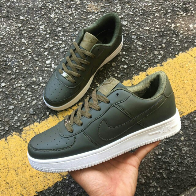 dark green and black air force 1