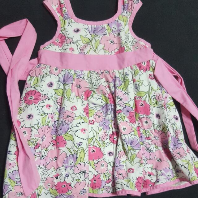 OshKosh Baby Girl Rose Gold Pleated Dress main image 1