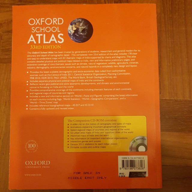 Oxford School Atlas 33rd Edition Books Stationery Textbooks