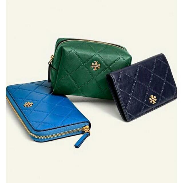 Tory Burch Georgia Small Makeup Bag In Black Lyst