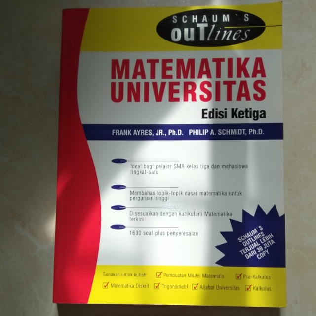 Schaum S Outlines Matematika Universitas Edisi 3 Buku Alat Tulis Buku Pelajaran Di Carousell
