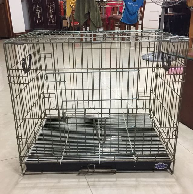 Used dog cage, Pet Supplies, Homes & Other Pet Accessories on Carousell