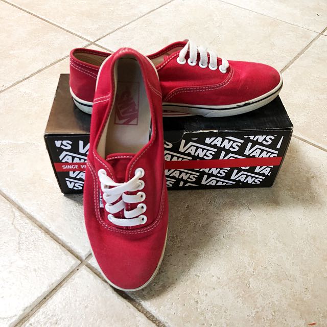 vans lo pro red