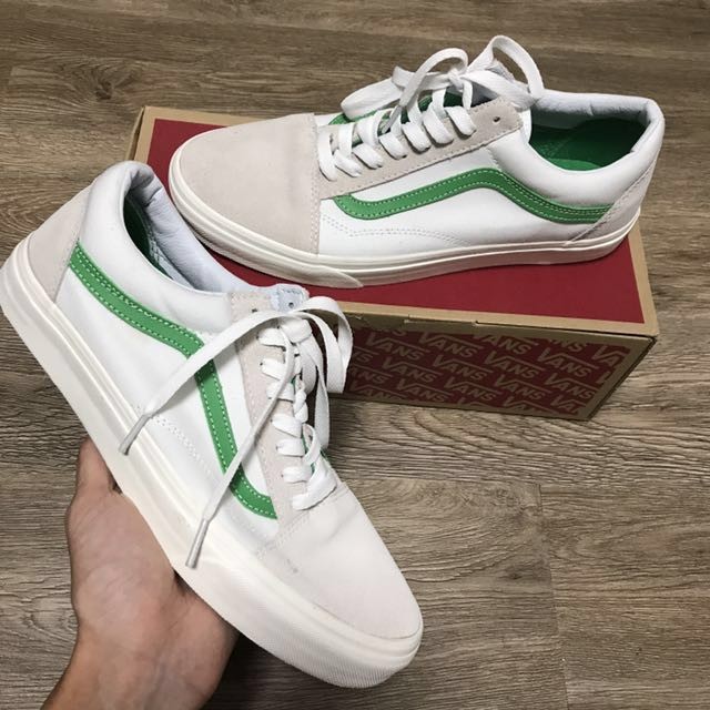 vans marshmallow jolly green