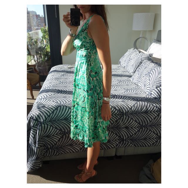 Very Very Summer Dress Green Ardra Mrs 100 Silk Women S