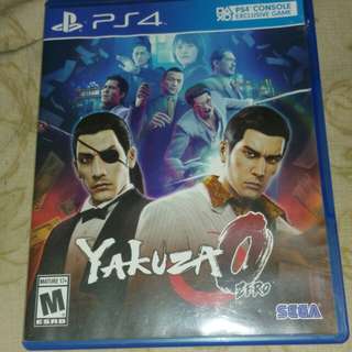 BD PS4 YAKUZA 0 PS4 MULUS!! bahasa inggris