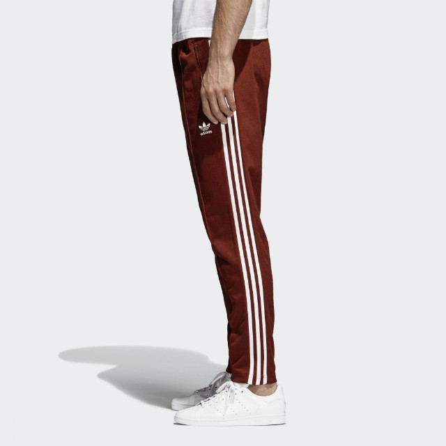 adidas beckenbauer pants maroon