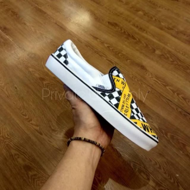 Vans checkerboard x off white sale