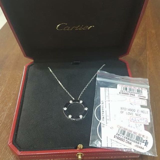 cartier love necklace 6 diamonds