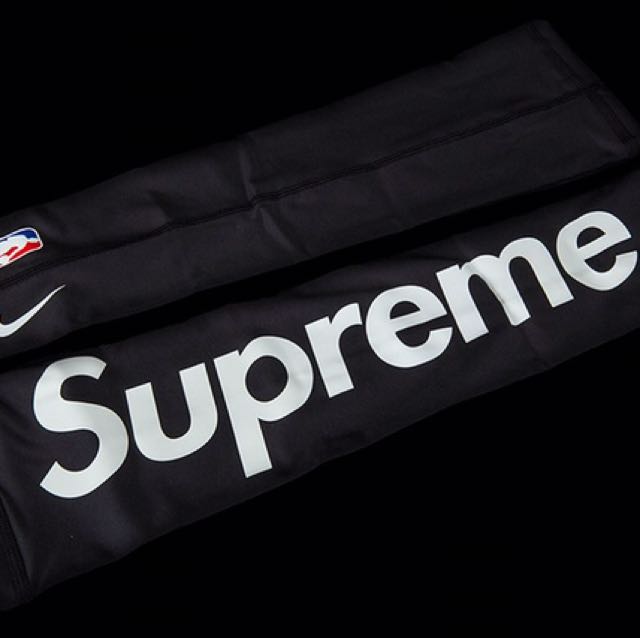 supreme shooting sleeve black