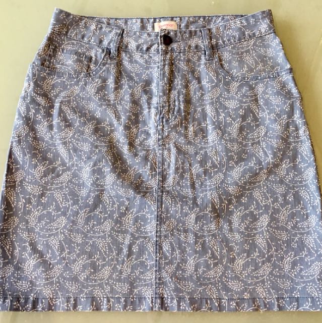 gorman denim skirt