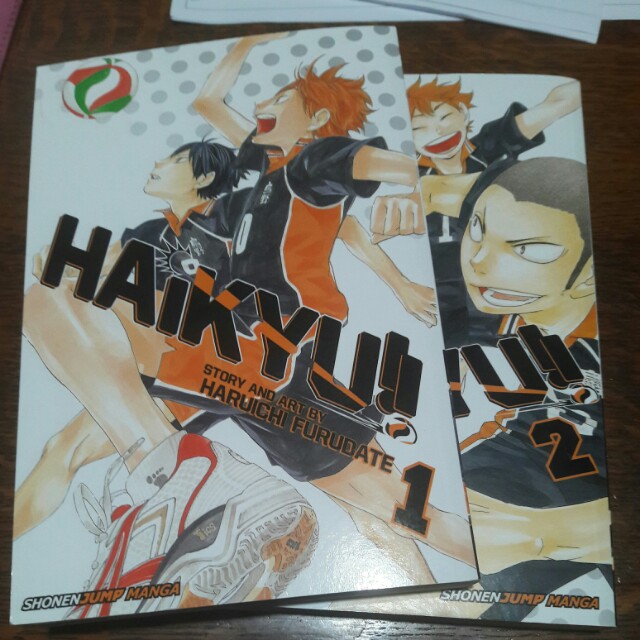Haikyuu Manga 1 And 2 Books Stationery Comics Manga On