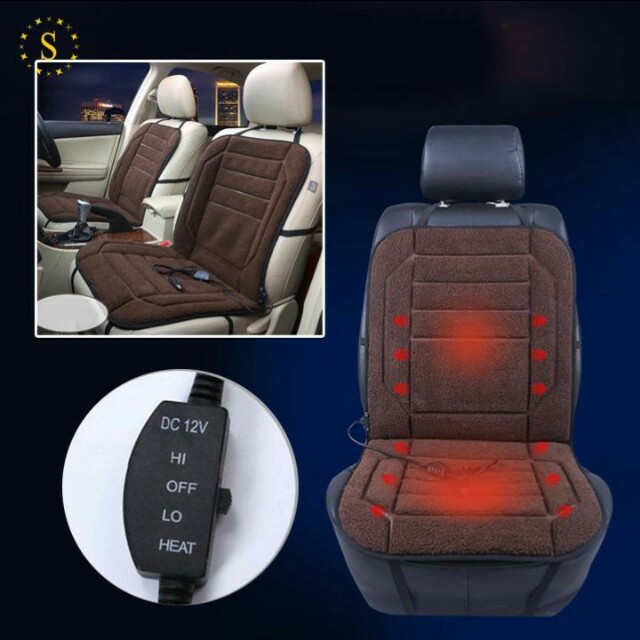 Heated Car Cushion Seat Cover pad heating electric heater, Car Accessories  on Carousell
