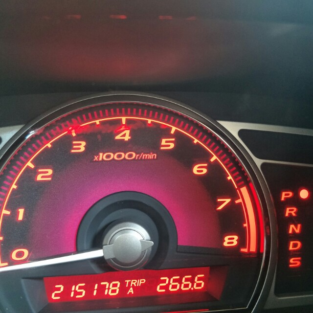 Honda civic FD red speedometer, Car Accessories on Carousell