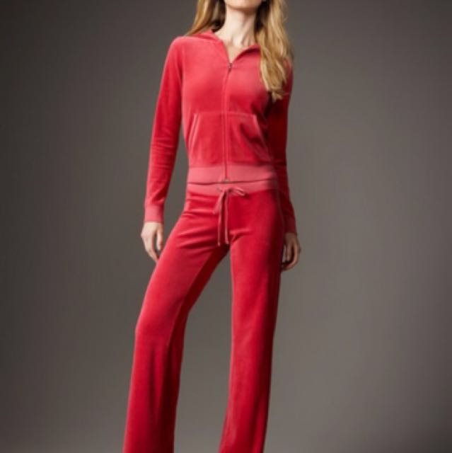 red velour juicy couture tracksuit