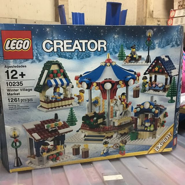 lego winter village market