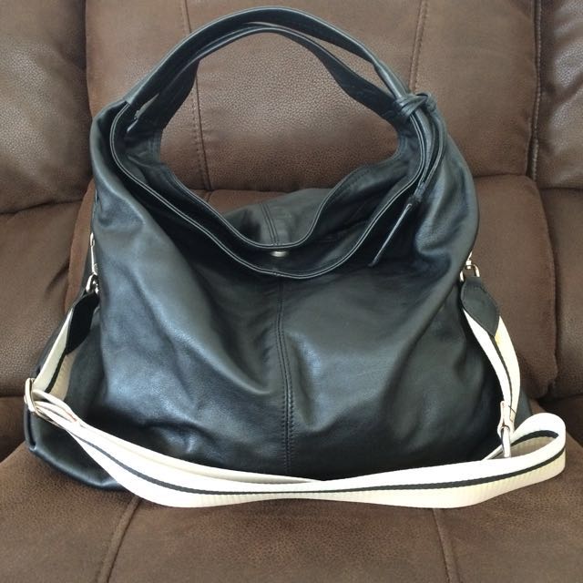 Like New Furla Elisabeth Bag Black Leather Luxury on Carousell