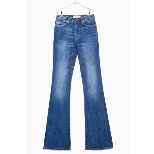 mango flared trumpet jeans