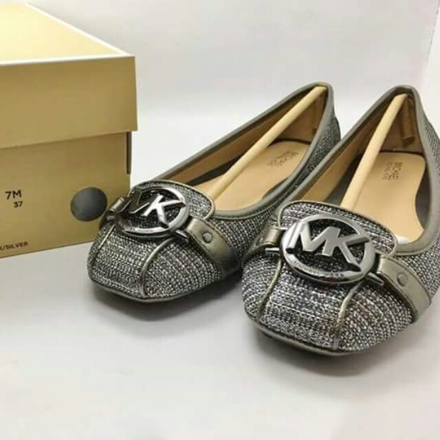 Michael kors fulton moc silver glitter outlet