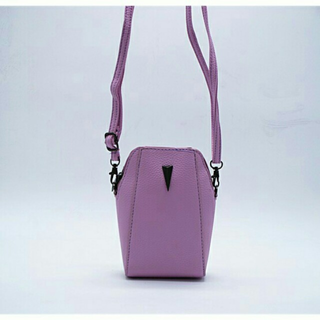 Light Purple Quilted Sling Bag