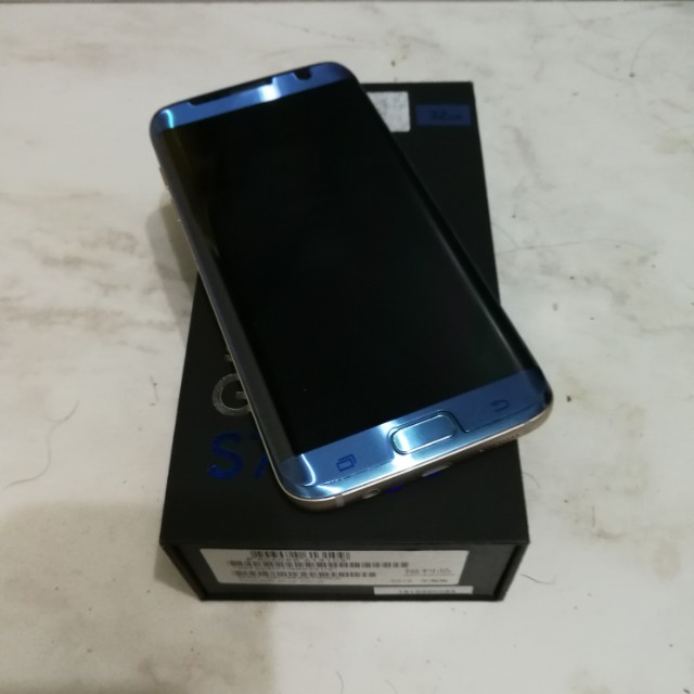 Samsung 三星s7 Edge 藍32g 二手過保盒裝配件齊全保存良好 手機平板 安卓android在旋轉拍賣