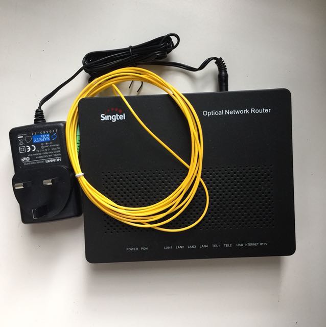 Singtel optical network router, Computers & Tech, Parts & Accessories ...