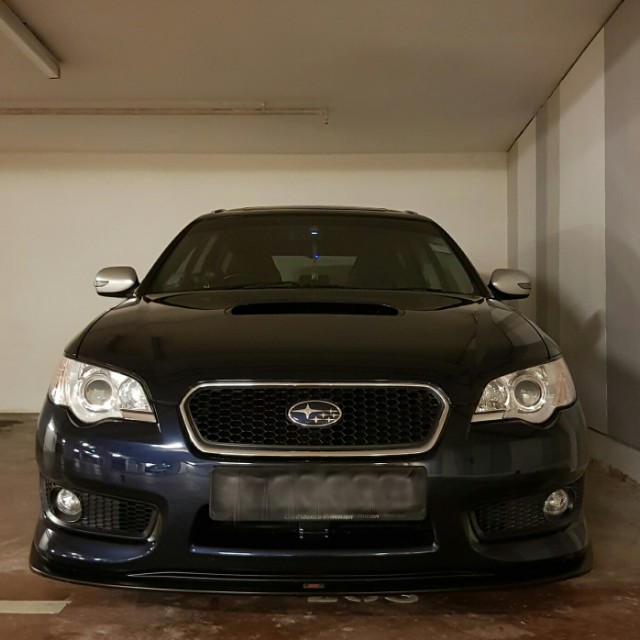 Subaru Legacy GT BP/BL Spec B Front Bumper with Original STI Under Lip Spoiler, Car Accessories