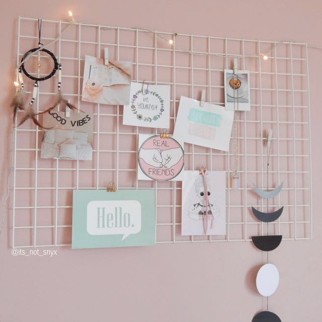 White Wall Grid Furniture Home Living Home Decor Wall Decor On Carousell