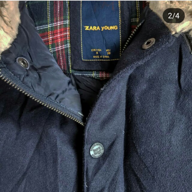 Zara Down Vest, Fesyen Pria, Pakaian di 