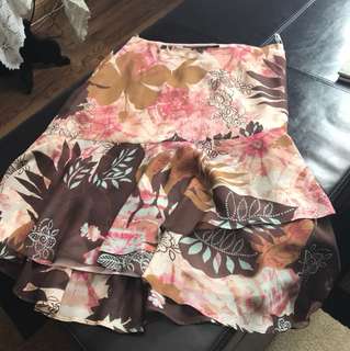 Size 8 Floral Skirt