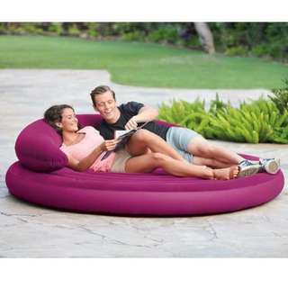 Intex Ultra Day Bed Round Inflatable Mattress Lounge
