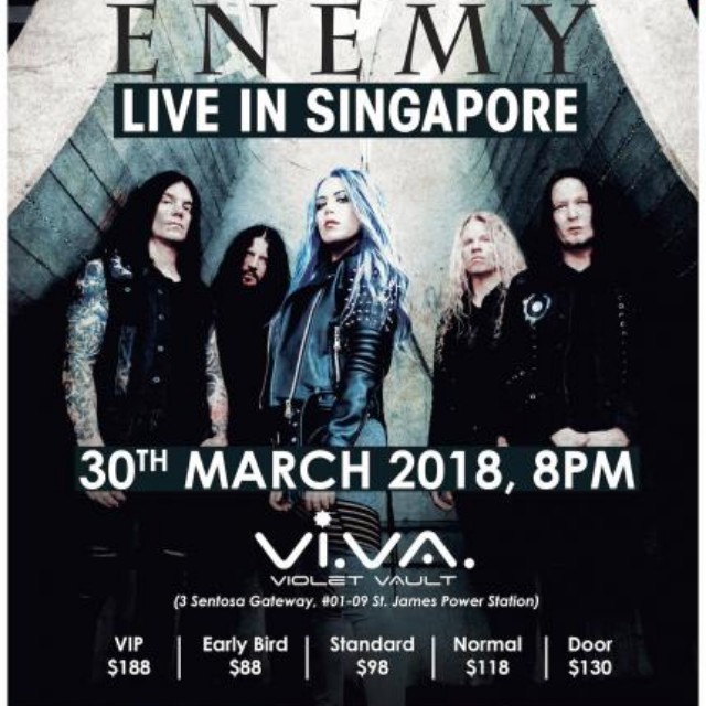 Arch Enemy Concert Ticket, Tickets & Vouchers, Event Tickets on Carousell